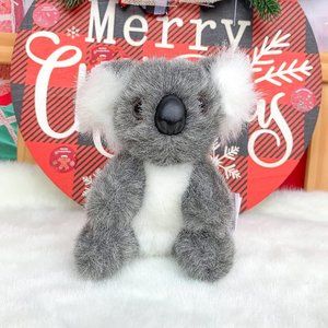 5 Inch Baby Grey and White polyester fiber Stuffed Animal Koala Bear Plush Toy